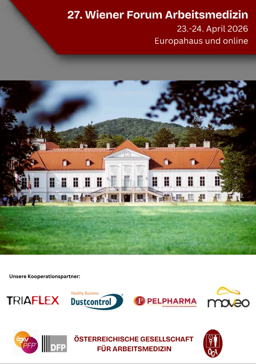 27. Wiener Forum Arbeitsmedizin - Programm